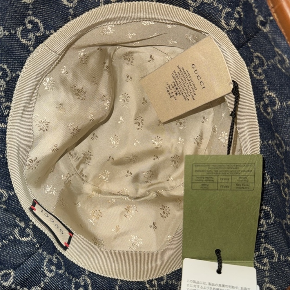 Gucci Women's Blue Bucket Hat - Picture 5 of 6
